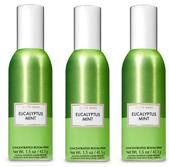 Bath and Body Works 3 Pack Eucalyptus Mint Room Spray 1.5 Oz.