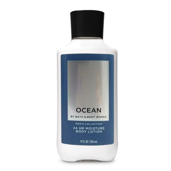 Bath and Body Works Ocean Men's Signature Collection 24 hr Moisture Super Smooth Body Lotion with Shea Butter, Coconut Oil and Vitamin E 8 fl oz / 236 mL
