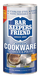 Bar Keepers Friend Superior Cookware Cleanser & Polish | 12-Ounces | 1-Unit