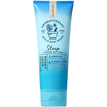 Bath and Body Works Aromatherapy SLEEP - HIBISCUS YLANG YLANG Body Cream 8 Ounce (Island Edition)