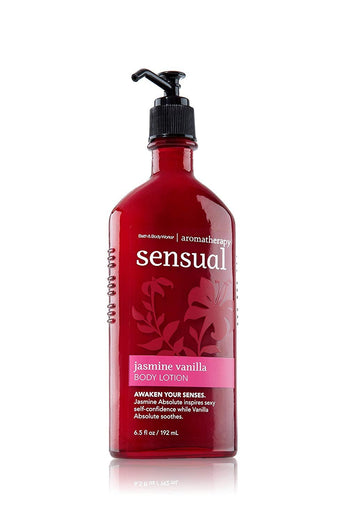 Bath & Body Works Aromatherapy Sensual Jasmine Vanilla Body Lotion 6.5 Oz.