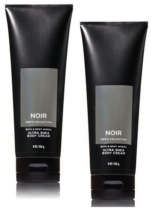 Bath and Body Works 2 Pack Men's Collection Ultra Shea Body Cream NOIR. 8 Oz
