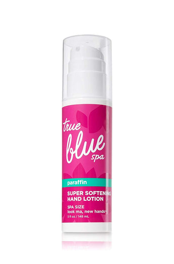 Bath and Body Works True Blue Spa Hand Look Ma New Hands Softening Hand Lotion with Paraffin Spa Size 5 Ounce Pump Bottle