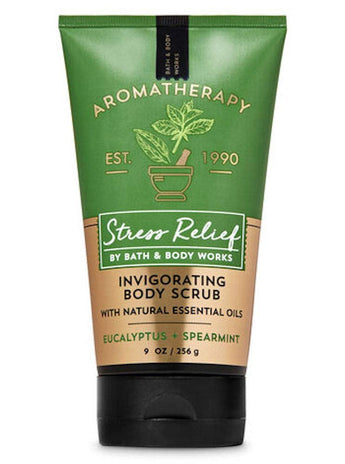 Bath and Body Works Body Care Aromatherapy Invigorating Body Scrub 9 oz STRESS RELIEF - Eucalyptus + Spearmint