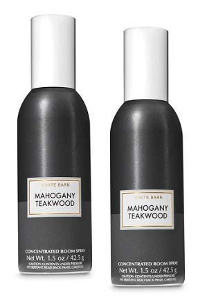 Bath and Body Works 2 Pack Mahogany Teakwood Room Spray 1.5 Oz.