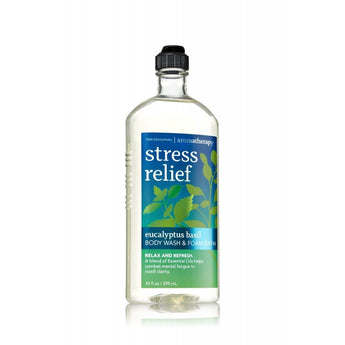 Bath & Body Works Aromatherapy Stress Relief Eucalyptus Basil Body Wash 10 Oz.
