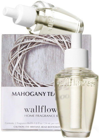 Bath & Body Works Mahogany Teakwood Wallflowers Home Fragrance Refills, 2-Pack (1.6 fl oz total)
