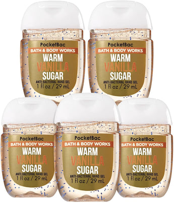 Bath and Body Works Pocketbac Hand Sanitizers Warm Vanilla Sugar 1 Pack bundle. 1 Oz