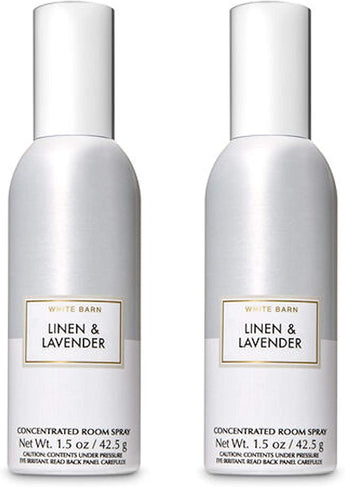 Bath and Body Works 2 Pack Linen and Lavender Room Spray 1.5 Oz.