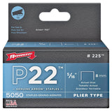 Set of 4 Arrow Fastener 225 5/16" P22 Staples