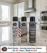 Rock Doctor Granite & Quartz Care Kit, 3 Piece Maintenance Stone Care Combo Kit – Cleans & Renews Marbel, Travertine, Tile and All Other Stone, Fresh, Pack of 3, 54.0 Ounce