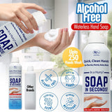 Rock Doctor Foaming Hand Soap In Seconds, 1 Pack, Spray Bottle Dispenser, Fresh Scent, No Rinse Alcohol Free Sanitizer, Gentle on Soft Skin, Home, Work, and School