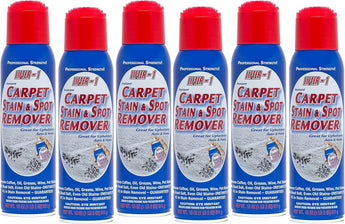 Lifter-1 Carpet Stain Remover and Spot Treatment for Oil, Grease, Urine, Wine, and Pet Stains, Heavy-Duty Cleaning Performance for Throw or Area Rugs, Upholstery, Fabrics, Pack of 6