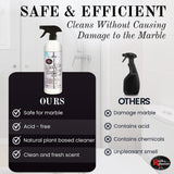 Rock Doctor Marble Shower Cleaner Spray, Marble Cleaner, Granite Cleaner, Quartz, Ceramic & Stone Cleaner | Soap Scum & Hard Water Stain Remover, 24.oz Pack of 1