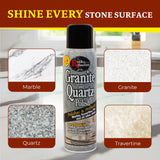 Rock Doctor Granite Polish Spray and Surface,18 oz. Can Polish Tile, Marble, Kitchen Countertop, and Natural Stone Surfaces, Streak-Free Shine