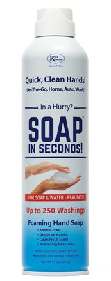 Rock Doctor Foaming Hand Soap In Seconds, 1 Pack, Spray Bottle Dispenser, Fresh Scent, No Rinse Alcohol Free Sanitizer, Gentle on Soft Skin, Home, Work, and School