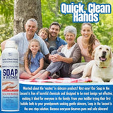 Rock Doctor Foaming Hand Soap In Seconds, 3 Pack, Spray Bottle Dispenser, Fresh Scent, No Rinse Alcohol Free Sanitizer, Gentle on Soft Skin, Home, Work, and School