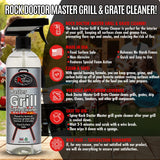 Rock Doctor Master Grill Grate Cleaner, 24 oz. Cleaning Spray for Drip Pans, Oven Grates, Smokers, and Components, Non-Abrasive Liquid Solution Removes Grease, Grime, and Dried Food – Pack of 1