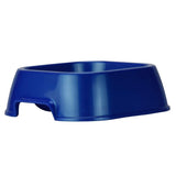 Van Ness Pet Food and Water Bowl, 16 oz Capacity Plastic Dish for Dogs and Cats, Wide No-Tip Base Prevents Spills,Blue