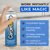 Carpet Aid Spot and Stain Remover, Removes Discoloration from Oil, Grease, Ink, Coffee, Pet Urine, and Lipstick, pH Balanced Cleaner for Carpets, Area Rugs, and Upholstery. Pack of 6,14 oz.