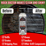 Rock Doctor Master Grill Grate Cleaner, 24 oz. Cleaning Spray for Drip Pans, Oven Grates, Smokers, and Components, Non-Abrasive Liquid Solution Removes Grease, Grime, and Dried Food – Pack of 1