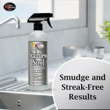 Rock Doctor Stainless Steel Cleaner & Protectant – High Performance Chrome & Aluminum Cleaner, Protects & Shines – Smudge Resistant 24oz 1 Pack Spray Bottle