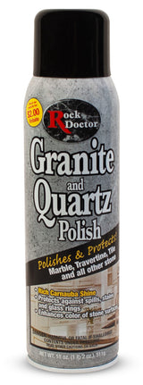 Rock Doctor Granite Polish Spray and Surface,18 oz. Can Polish Tile, Marble, Kitchen Countertop, and Natural Stone Surfaces, Streak-Free Shine