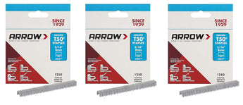 Arrow 505 Genuine T50 5/16-Inch Staples, Pack of 3