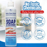 Rock Doctor Foaming Hand Soap In Seconds, 1 Pack, Spray Bottle Dispenser, Fresh Scent, No Rinse Alcohol Free Sanitizer, Gentle on Soft Skin, Home, Work, and School