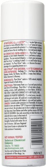 Blue Magic NA221 Pure Citrus Lemon Air Freshener - 6.25 fl. oz. - 6 Pack