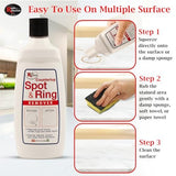 Rock Doctor Spot & Ring Remover, Works on Granite, Marble, Countertop & Quartz, Hard Water Mark & Spot Remover, Remove Coffee & Scuff Mark, 14 oz. Pack of 2