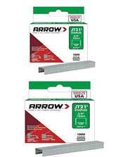 2-Pack Arrow Fastener Genuine JT21/T27 3/8-Inch Staples