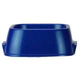 Van Ness Pet Food and Water Bowl, 16 oz Capacity Plastic Dish for Dogs and Cats, Wide No-Tip Base Prevents Spills,Blue