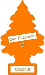 LITTLE TREES Car Air Freshener | Hanging Paper Tree for Home or Car | Coconut | 12 Pack (Packaging May Vary)