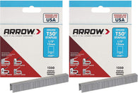 Arrow Fastener 508 Genuine T50 1/2-Inch Staples, 2 Pack