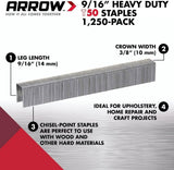Arrow Fastener 50924 9/16" T50 Staples
