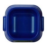 Van Ness Pet Food and Water Bowl, 16 oz Capacity Plastic Dish for Dogs and Cats, Wide No-Tip Base Prevents Spills,Blue