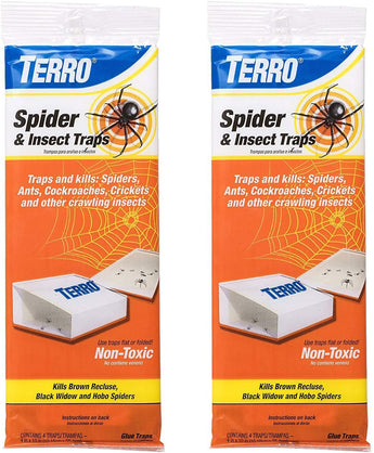 TERRO Spider & Insect Traps (8 Traps, Multi)