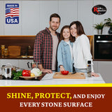 Rock Doctor Granite Polish Spray and Surface,18 oz. Can Polish Tile, Marble, Kitchen Countertop, and Natural Stone Surfaces, Streak-Free Shine
