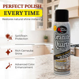 Rock Doctor Granite & Quartz Cleaner Care Kit, 3 Piece Maintenance Stone Care Combo Kit – Cleans & Renews Marble, Travertine, Tile, and All Other Stone, Fresh, With Microfiber Cloth