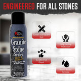 Rock Doctor Granite & Quartz Care Kit, 3 Piece Maintenance Stone Care Combo Kit – Cleans & Renews Marbel, Travertine, Tile and All Other Stone, Fresh, Pack of 3, 54.0 Ounce