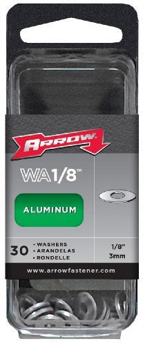 Arrow Fastener WA1/8 Aluminum Washers, 1/8-Inch (Pack of 2)