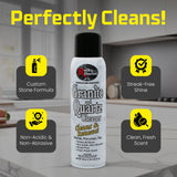 Rock Doctor Granite & Quartz Cleaner Care Kit, 3 Piece Maintenance Stone Care Combo Kit – Cleans & Renews Marble, Travertine, Tile, and All Other Stone, Fresh, With Microfiber Cloth