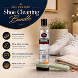 Rock Doctor Shoe Cleaner Solution with Brush, Sneaker Cleaner & Suede Shoe Cleaner for Leather, Mesh, Canvas, Tennis Shoes, Boots & White Sneakers - Liquid Footwear Care Formula, 8 fl oz / 237 ml