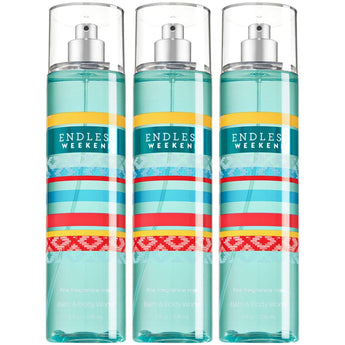 Bath & Body Works Endless Weekend Fine Fragrance Mist - Lot of 3