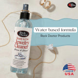 Rock Doctor Ultrasonic Jewelry Cleaner Concentrate – Gentle Solution for Diamonds, Gold, Silver, Pearls, & Precious Stones – Restores Sparkle & Shine – 8 oz