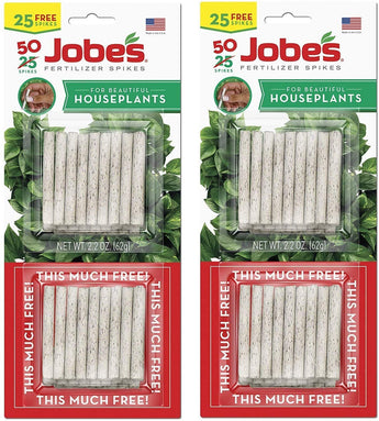 Jobe's 5001T Houseplant Indoor Fertilizer Food Spikes, 50 Pack(2)