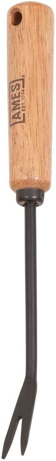AMES 2447000 Tempered Steel Hand Weeder with Wood Handle, 12-Inch, Multi