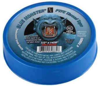 Lot of 10 Rolls Blue Monster Tape 70885 PTFE Teflon Thread Tape 1/2