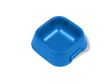 Van Ness Pet Food and Water Bowl, 16 oz Capacity Plastic Dish for Dogs and Cats, Wide No-Tip Base Prevents Spills,Blue